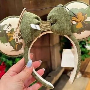 Disney Parks 2025 Wilderness Lodge Fishing Mickey Mouse Humphrey Ear Headband